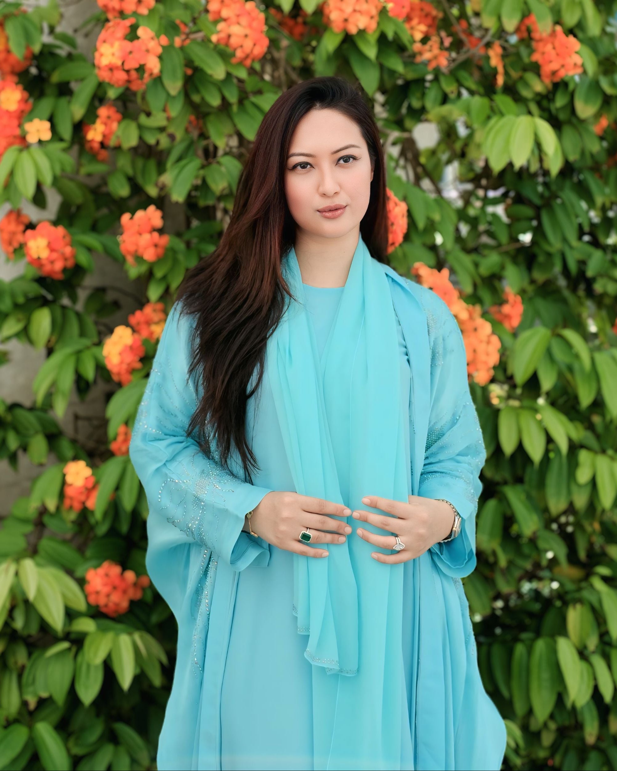 Sayeeda in Icy Blue