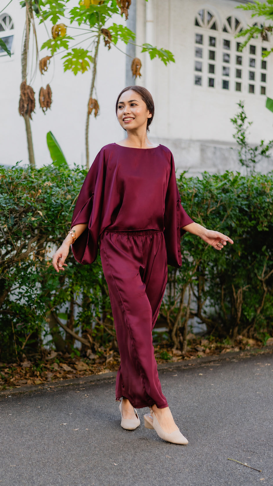 Batwing in Deep Burgundy