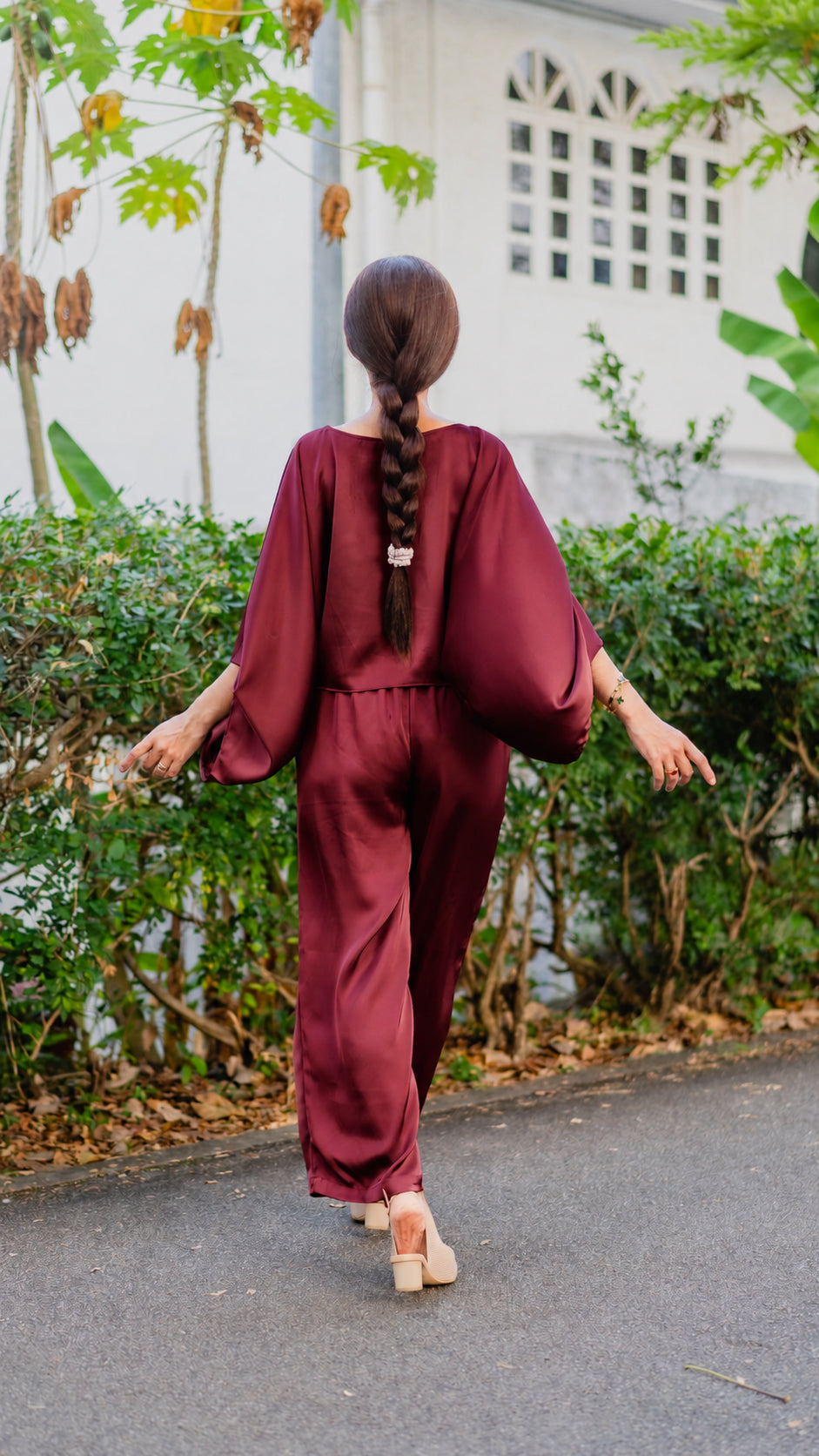 Batwing in Deep Burgundy