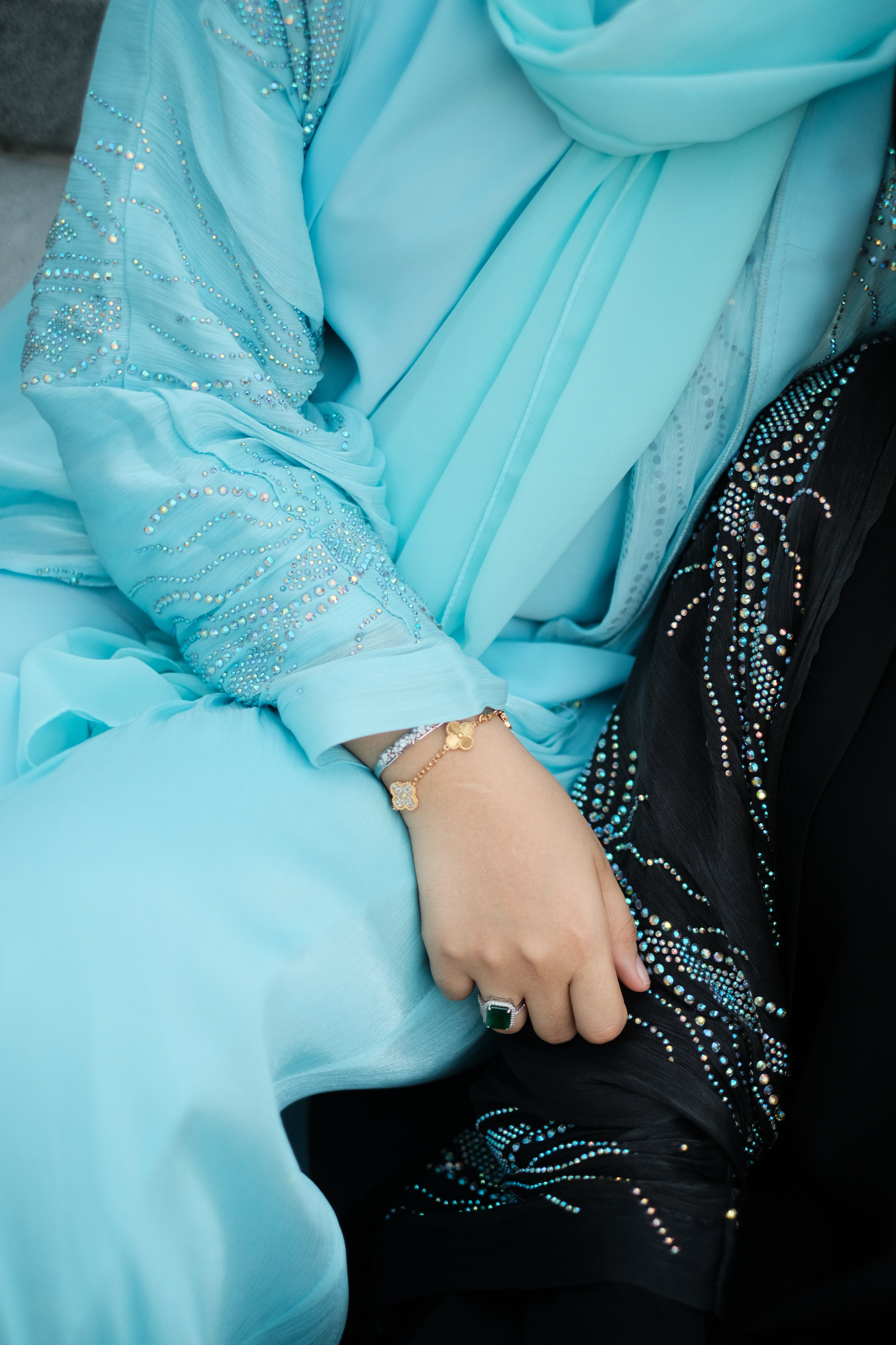 Sayeeda in Icy Blue