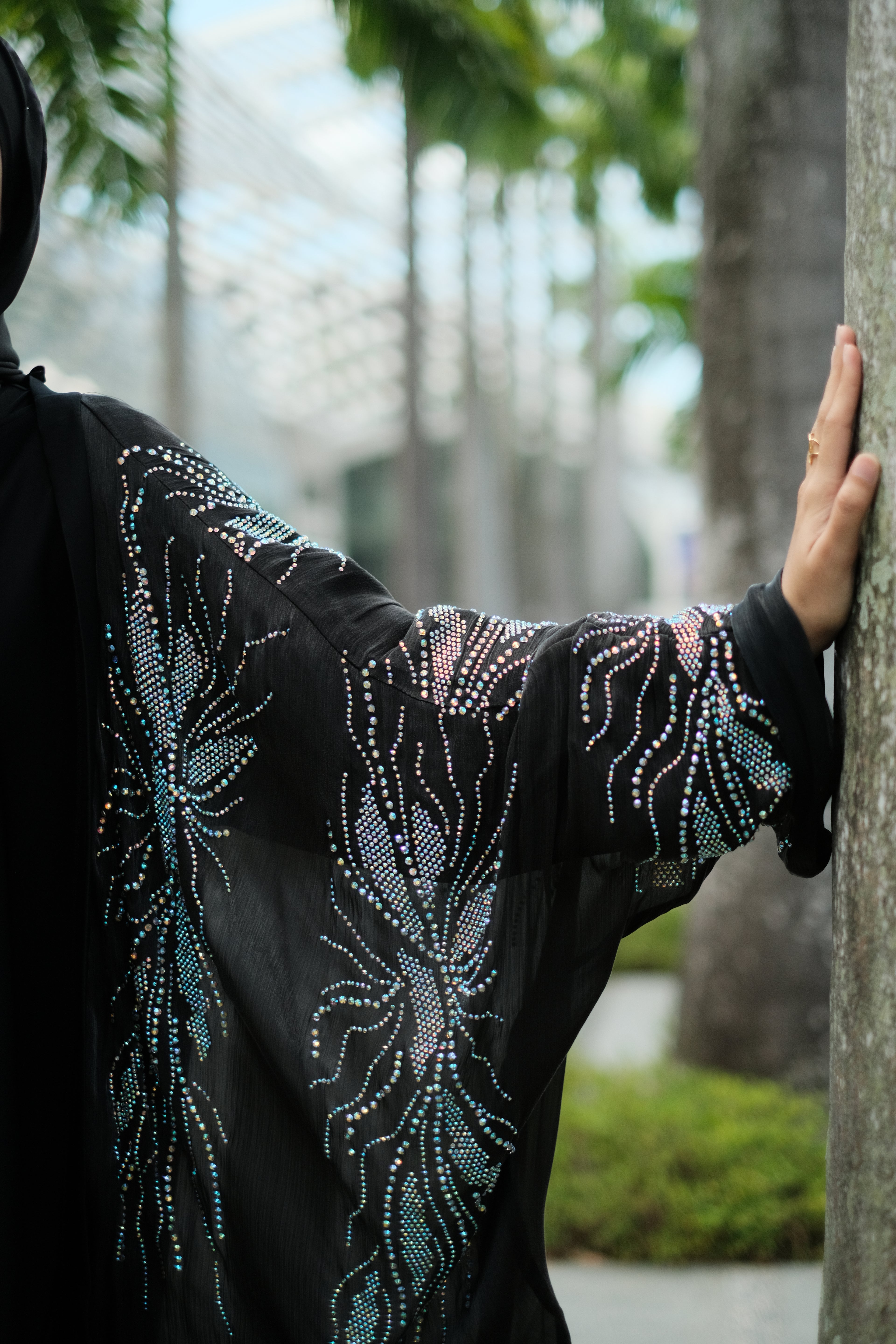 Sayeeda in Midnight Black