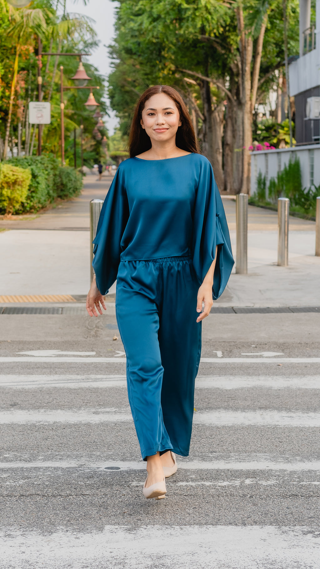 Batwing in Peacock Teal