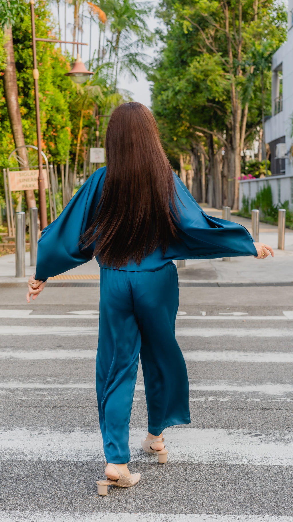 Batwing in Peacock Teal