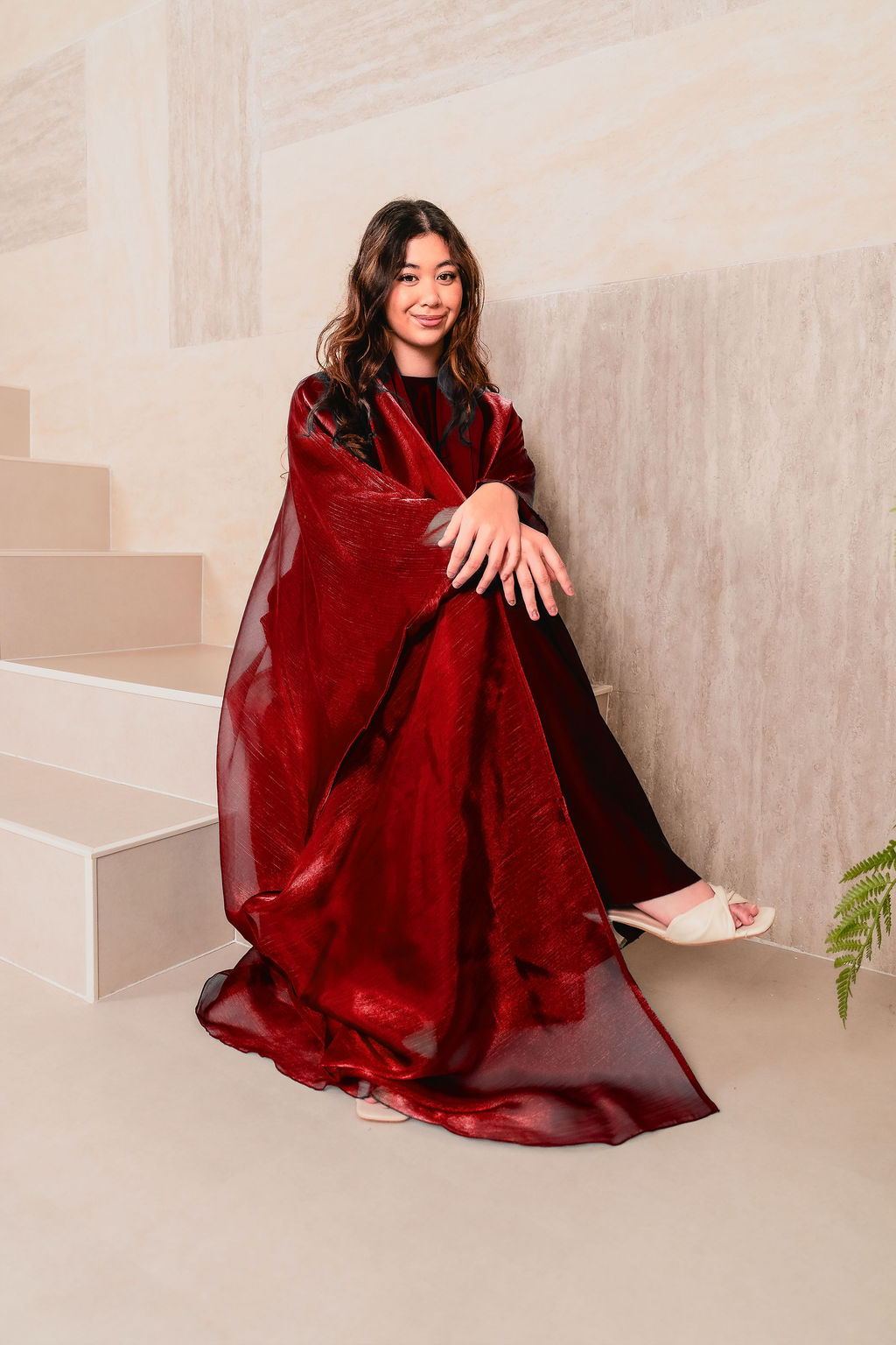 Tanisha in Deep Red