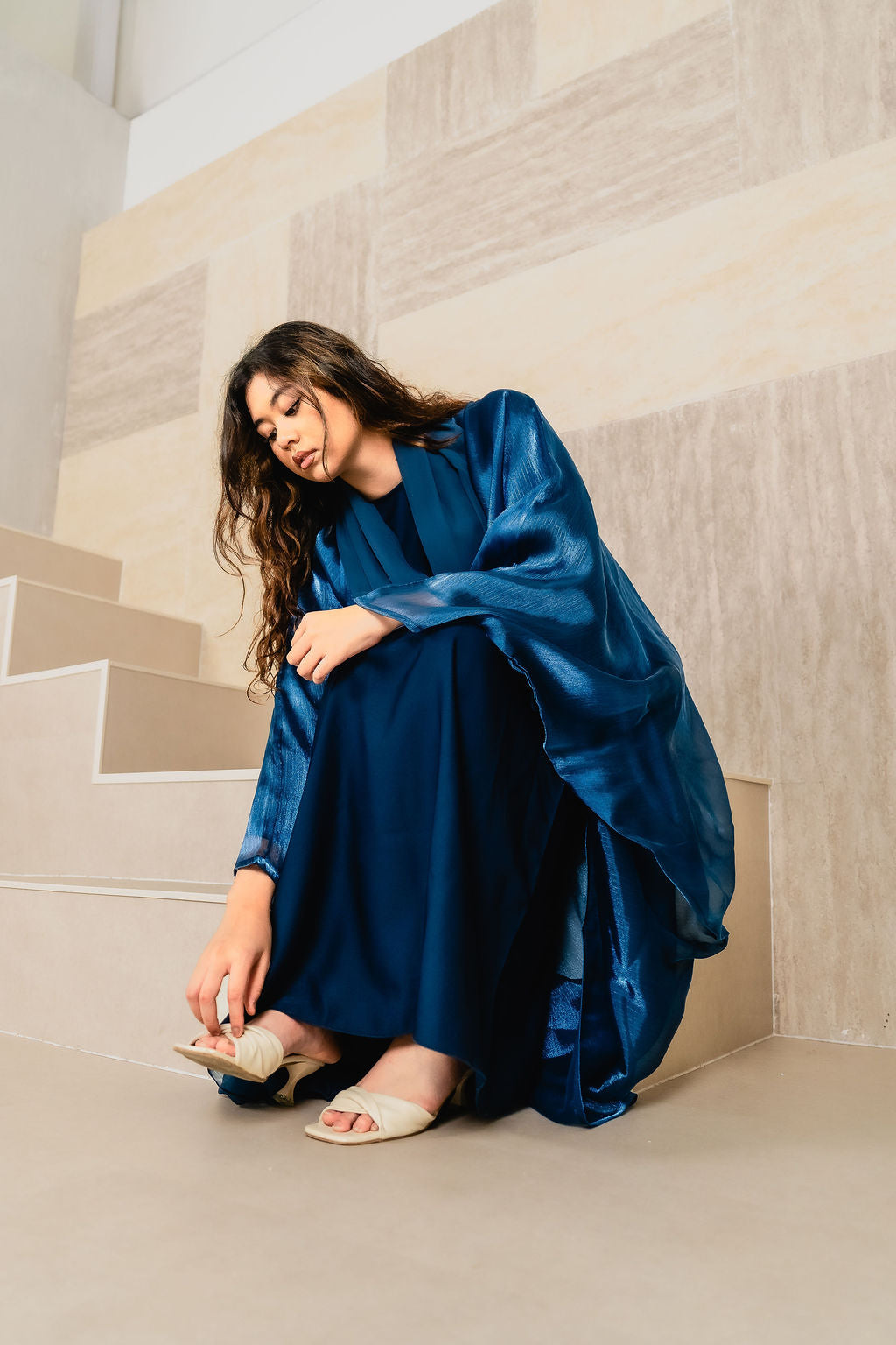 Leila in Deep Sapphire Blue