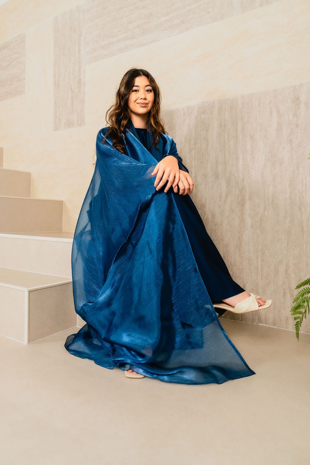 Leila in Deep Sapphire Blue