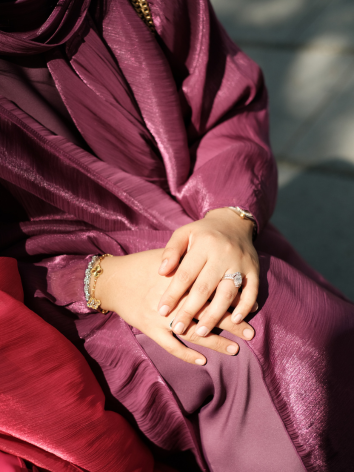 Khadijah in Deep Mulberry